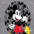 thumbnail image 3 of Disney Standard - Mickey & Friends - Happy Mickey - Toddler And Youth Girls Raglan Graphic T-Shirt, 3 of 5