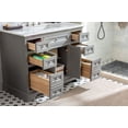 thumbnail image 6 of Ari Kitchen & Bath South Bay 43" Solid Wood Bathroom Vanity in Gray, 6 of 6