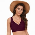 thumbnail image 3 of UAYOTSE Women's Black Push Up Bikini Top Twist Front Underwire Bathing Suit,Sizes M, 3 of 9