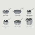 thumbnail image 2 of Ninja NeverStick Ceramic Pro Juego de utensilios de cocina de 11 piezas, ollas y sartenes antiadherentes, tapas de vidrio, revestimiento cerámico, acero inoxidable, apto para estufa a horno, todas las, 2 of 5