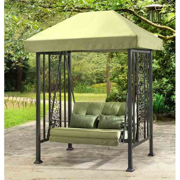Sunjoy Aluminum Vineyard Canopy Porch, Aluminum Patio Swing