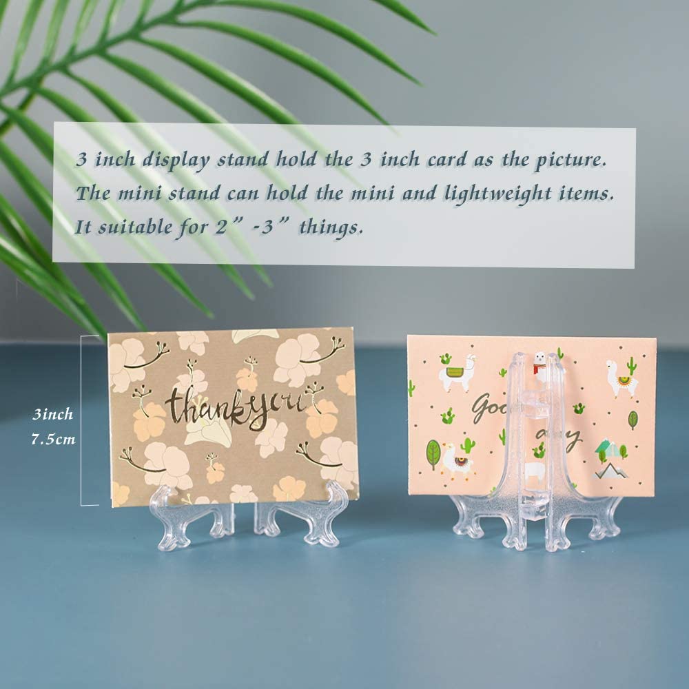 6 Inch Clear Plastic Easels Or Stand/Plate Holders To Display Pictures Or Other Items At Weddings, Home Decoration, Birthdays, Tables (12 Pack