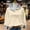 Beige, variant on Color Block Women's Sweatshirt Long Sleeve Peplum Hem Casual Spring Trendy Pullover Sweater Fall Tops