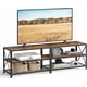 thumbnail image 2 of SONGMICS HOME Mueble de TV, Mesa de TV para Televisores de hasta 70 Pulgadas, Ancho 160 cm, Marco de Acero, con Estantes, para Salón, Dormitorio, Marrón Rústico y Negro LTV095B01, 2 of 6