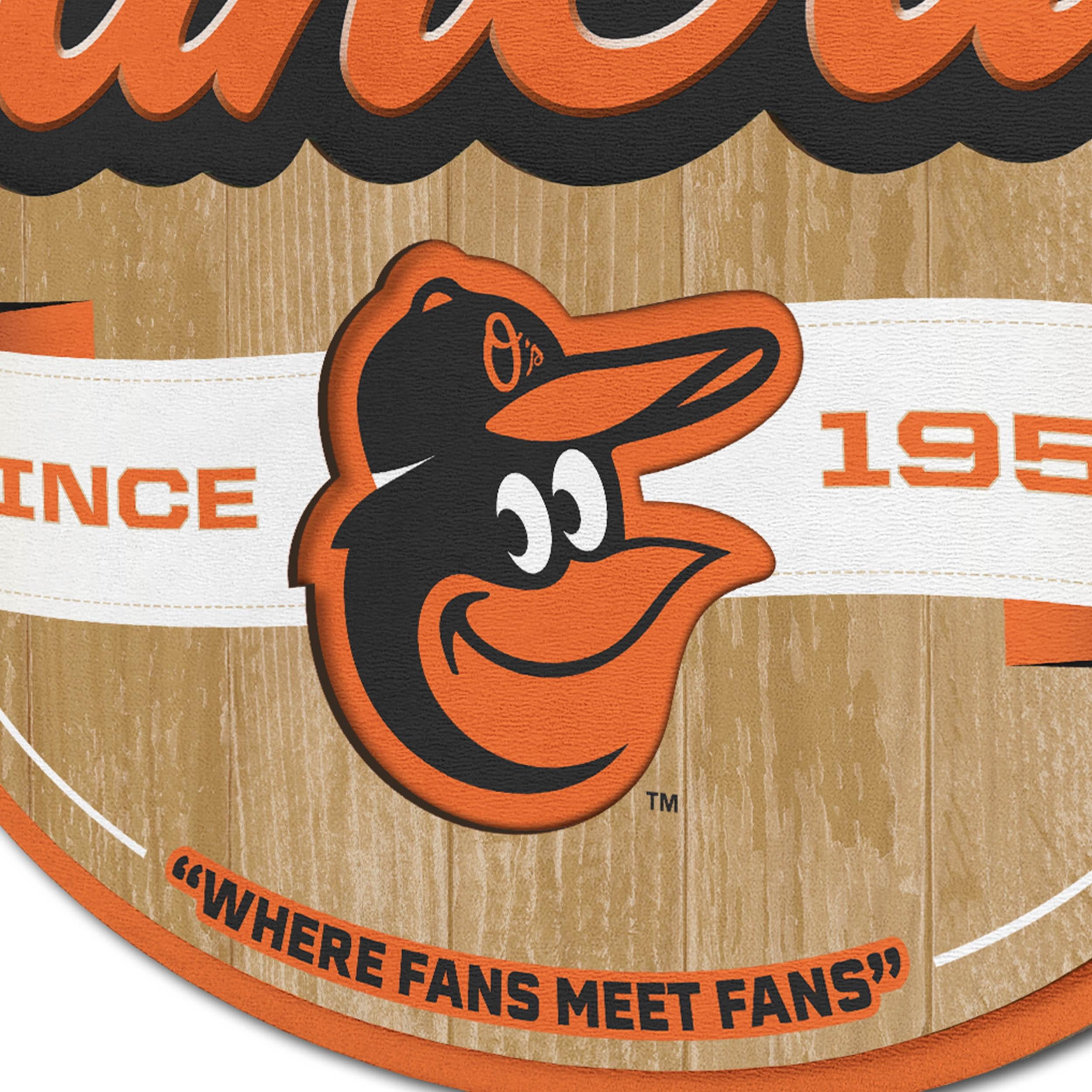 YouTheFan MLB Baltimore Orioles Fan Cave Sign