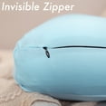 thumbnail image 5 of Premium Microbead Bed Pillow, Small Extra Fluffy But Supportive - Ultra Comfortable Sleep with Silk Like Anti Aging Cover 85% spandex/ 15% nylon Breathable, Cooling Sweet Baby Blue, 5 of 5