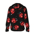 thumbnail image 2 of Picia Beautiful Red Ladybug Women's Men's UPF 50+ Sun Protection Hoodie Shirt Long Sleeve SPF Fishing Outdoor UV Hiking Lightweight Shirts-3X-Large, 2 of 9