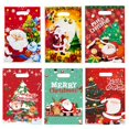 thumbnail image 3 of Bolsa de galletas de caramelo de Navidad, bolsa de regalo de alce de Papá Noel, decoración de fiesta de Navidad para el hogar, bolsa de embalaje de Año Nuevo, 10/20/30 piezas, 3 of 4