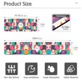 thumbnail image 3 of Yayeee Faucet Mat for Kitchen Sink 14.7" Diatomite Long Splash Guard Pad, Pink Geometric, 3 of 7