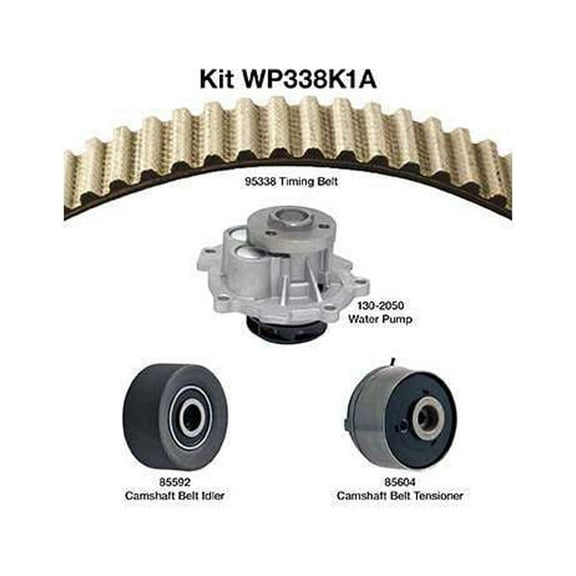 Dayco Premium T-Belt Kit w/ Water Pump, Without Seals Fits select: 2011-2015 CHEVROLET CRUZE, 2012-2018 CHEVROLET SONIC