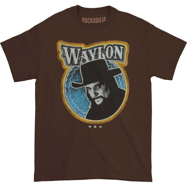 Waylon Jennings - Waylon Jennings Men's Fugitive Tee T-shirt Brown - Walmart.com - Walmart.com