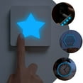 thumbnail image 4 of unbranded De Pared Con Pegatinas Luminiscentes En Azul Para Habitaciones, 4 of 8