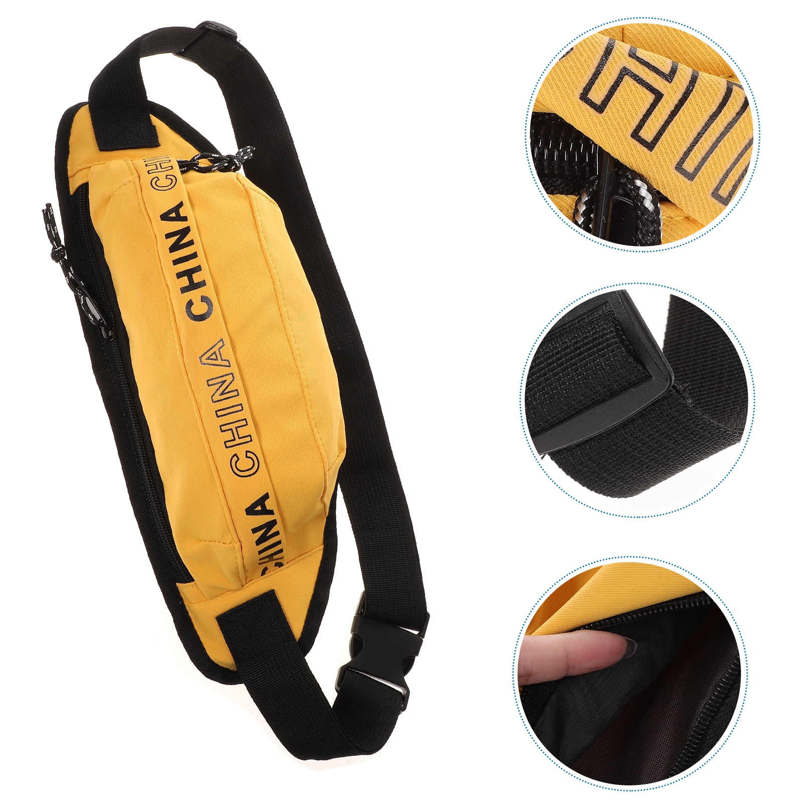 1pc Mini Waist Bag Mini Crossbody Bag Disco Dancing Pouch Travel Lightweight Fanny Pack for Women and Men Yellow Walmart