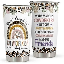 Coworkers Gift - Stainless Steel Tumbler 20oz - Coworkers Gifts for Women - Funny Christmas Gifts For Coworkers Women Colleagues Friends - Farewell Going Away Goodbye Gifts for Coworker