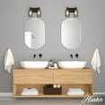thumbnail image 3 of Hunter - Lochemeade 2-light Natural Black Iron, Small Vanity Light, Dimmable, Modern Style, for Bedrooms, Dining, Living Rooms - 19779, 3 of 7