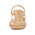 thumbnail image 6 of BLISSFUL STEP Women's Sandals Block Heels Crisscross Strap Sandals, 6 of 7
