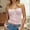 Pink, variant on Women's Plaid Square Neck Crop Top Lace Trim Gingham Spaghetti Strap Tank Shirt Corset Style Going Out Summer Tops