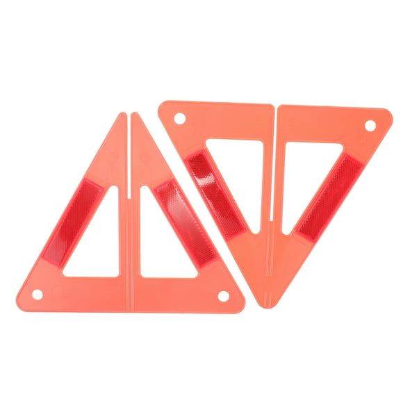 Shisuyan 1 Set Plastic Triangle Reflective Road Safety Kit Useful Car Road Warning Sign