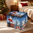 thumbnail image 5 of Christmas Storage Bin with Lid and Carrying Handle Christmas Foldable Storage Box Large Xmas Decorative Collapsible Container Basket for Organizing Closet Home Bedroom Gift, 5 of 6