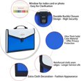 thumbnail image 3 of 13-Pockets Expanding File Folder with Handle, Legal Size, Plastic Accordion Filling File Folder Expandable Monthly Portable Paper Document Organizer for Office School Home (Blue), 3 of 5
