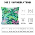 thumbnail image 5 of Chilfamy Watercolor Green Leaves Pillowcase Tropical Palm Leaf Throw Pillow Covers Summer Style Super Soft Square Sofa/Baby Room/Living Room/Crib/Home Decor 20x20in, 5 of 5