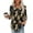Multicolor, variant on LYEAA Women Oversized 3/4 Sleeve T-Shirt Breathable Cotton Blend Top, Comfortable Round Neck Casual Wear for Plus Size Multicolor S