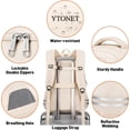 thumbnail image 4 of Mochila deportiva Ytonet para mujer y hombre con compartimento para zapatos, color beige, 4 of 6