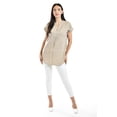thumbnail image 4 of Blusa ligera de cuello V Roman Fashion Juvenil 0058 Cafe puntos cafe 38, 4 of 5