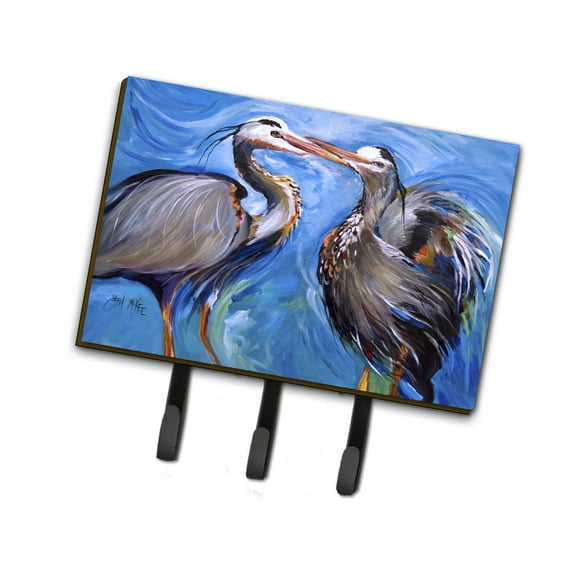 Carolines Treasures JMK1011TH68 Blue Heron Love Leash or Key Holder Triple multicolor