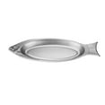 thumbnail image 3 of Plato de acero inoxidable, plato de cocina de metal, plato ovalado para servir, plato redondo para ensalada. 35cm, 3 of 9
