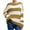 Khaki, variant on Pullover Sweater for Women Striped Color Block Knitwear Long Sleeved Round Neck Sweater Top Khaki