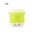 thumbnail image 2 of Billuyoard Olla arrocera para coche, Mini utensilios de cocina, 24V, multifuncional, 1L, calentador eléctrico para sopa, camión de viaje, fiambrera, Electrodomésticos  12V/verde 12V Billuyoard HA071821-03, 2 of 6