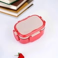 thumbnail image 6 of CHENjy Leakproof Lunch Box 304 Stainless Steel Food Container with Compartments Microwave Safe Bento Box for Daily Lunches Work Picnics 5.31*7.67*3.66 in, 6 of 7