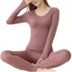 thumbnail image 1 of Qarigey Ropa interior térmica informal para mujer, cuello redondo, diseño Simple, Tops cálidos, pantalones para mujer, ropa interior de Ropa interior Violeta, 1 of 6