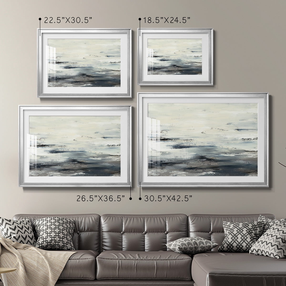 On The Stormy Seas Premium Framed Print - Ready to Hang