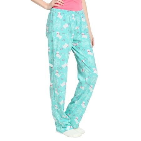 

Women s Multi Colors Cozy PJ Fleece Pajama Lounge Pants (Puppy L)