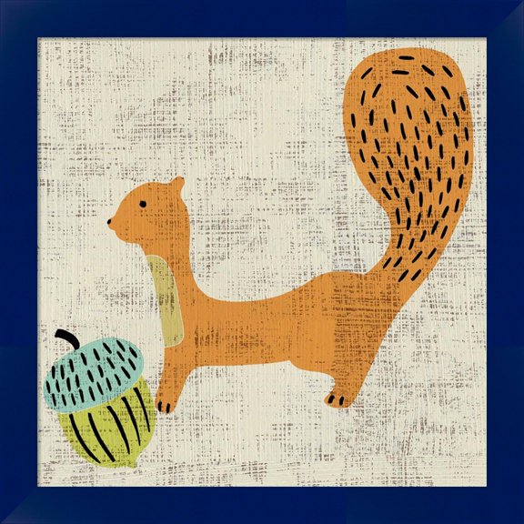 Great Art Now Ada's Squirrel by Chariklia Zarris, Framed Wall Art, 14W x 14H