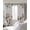 Off White, variant on Purple Grey Leaves Blackout Curtains for Bedroom/Living Room, Thermal Insulated Kitchen Curtains, Summer Botanical Pastoral Watercolor Grommet Darkening Window Treatment Drapes 27.5"x39"x2