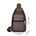 thumbnail image 3 of Wzzjkit Canvas Sling Bag Crossbody Backpack Shoulder Casual Rucksack for Men, 3 of 6