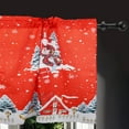 thumbnail image 4 of 1 Piece Christmas Kitchen Curtains and Valances Set for Windows Christmas Kitchen Window Curtains Over Sink Decor 18x54 in, 4 of 6