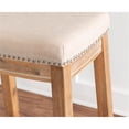 thumbnail image 5 of Home Square 2-Piece Furniture 26" Acacia Wood Counter Stool Set in Rustic Brown, 5 of 10