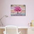 thumbnail image 3 of Pink Inspirational Wall Art for Office Women Motivational Quotes Phrases Poster Rustic Heart Tree Pictures Framed Wall Art Décor Contemporary Home Workspace Desk Decorations Gifts for Women 12x16inch, 3 of 6