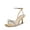 GOLD-PAT, variant on Women's Double Bowknots Heels Open Square Toe Ankle Strap Crystal Rhinestone Dress Sandals for Party Wedding