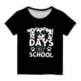 thumbnail image 4 of Spazoro Little & Big Girls Boys T-Shirts Tees, Graphic Short Sleeve Crew Neck Casual Breathable Summer Tops for Kids Unisex Black Size 11 T, 4 of 4
