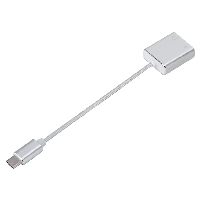 AdhoreCA Aluminum Alloy Type C External Stereo Sound Card With 3.5mm Interface