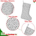 thumbnail image 5 of Christmas Stockings,Black and White Christmas Snowflake Pattern Stockings Christmas,14.8'' Xmas Stockings,Christmas Party Favors,Christmas Party Decorations,Christmas Stockings Personalized, 5 of 5