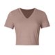 thumbnail image 3 of Casual Camisetas de Manga Corta para las Mujeres Cuello en V Camiseta Sólida, Poliéster de Verano de la Moda Superior para el Uso Diario, 3 of 4