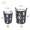 thumbnail image 3 of Fuzoiu Sloths Dancing Print Circular Hamper,Laundry Basket with Handle,Collapsible Laundry,Dirty Clothes Storage Basket,for Bedroom Bathroom Dorm Living Room-Small, 3 of 6