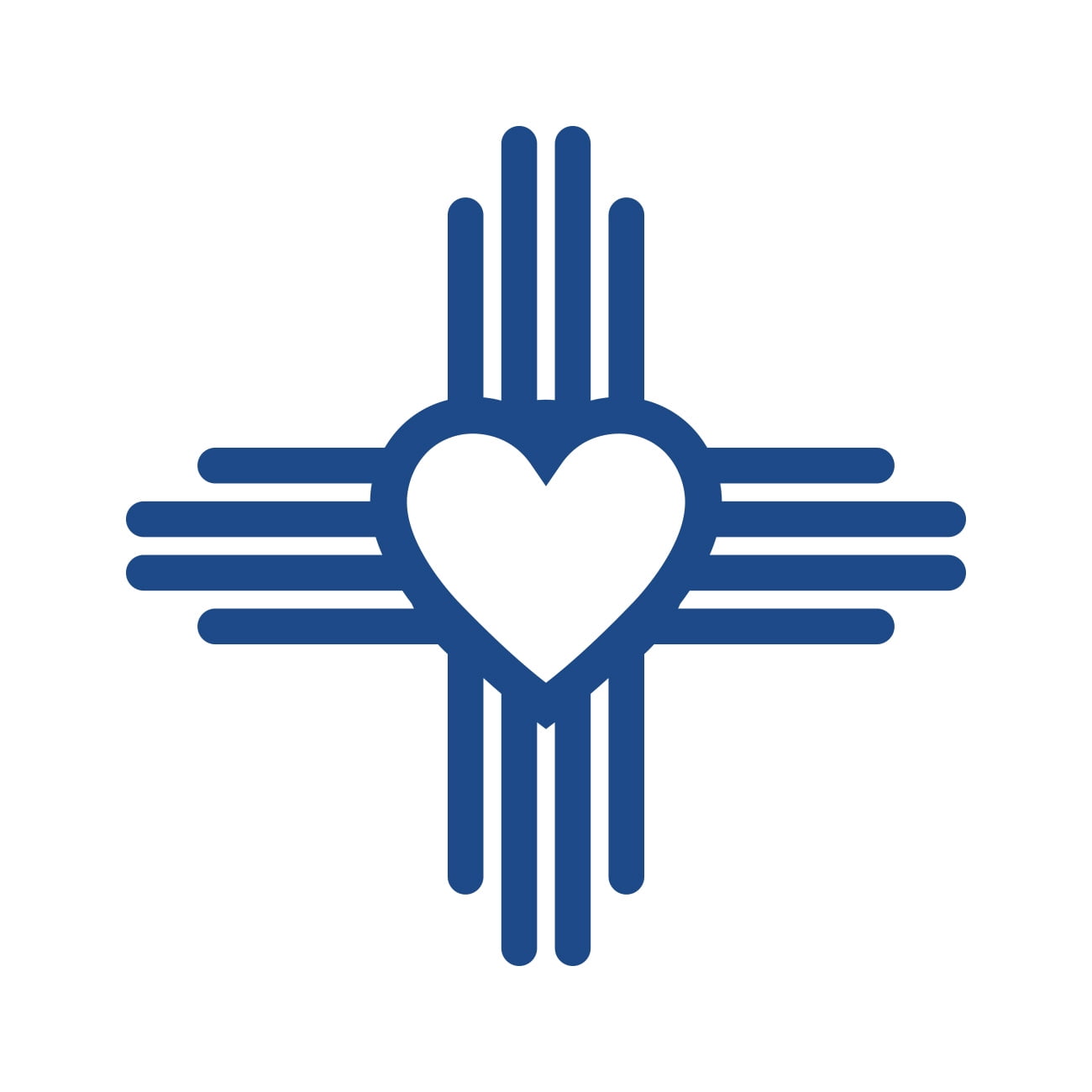 Zia Heart Symbol Sticker Decal Die Cut Self Adhesive Vinyl