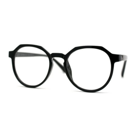 Kid Girls Flexible Rubber Geometric Keyhole Blue Light Filter Computer Glasses All Black